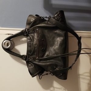 Black Balenciaga city bag